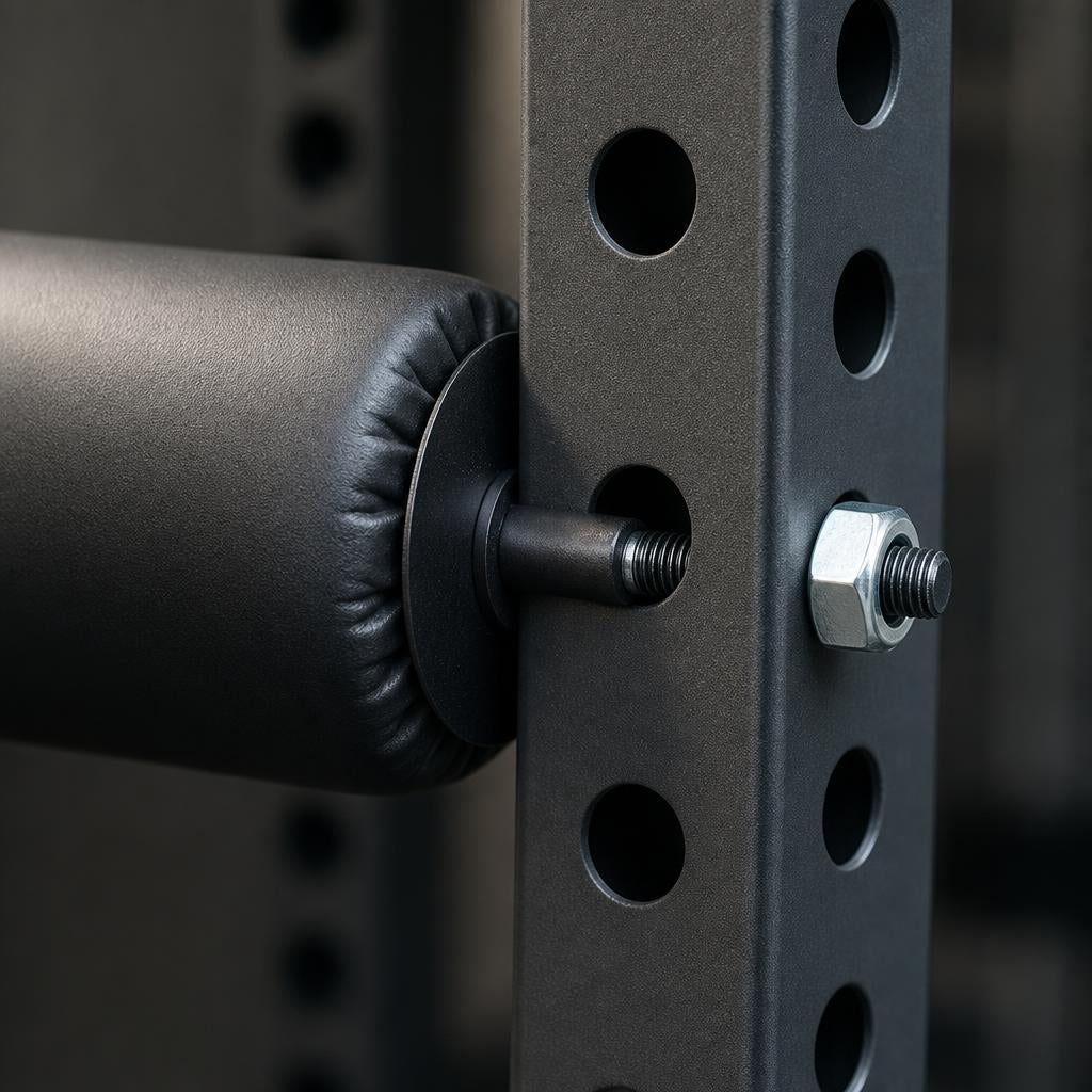 PrimeBuild Nordic Curl & Split Squat Rack Roller – 3" Foam – detail
