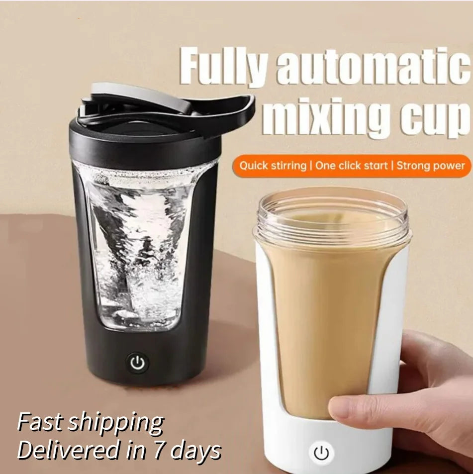 450Ml USB Charging Electric Shaker Cup Portable Protein Mixer Bottle for Meal Replacement Shake Gym Sports Water Bottle