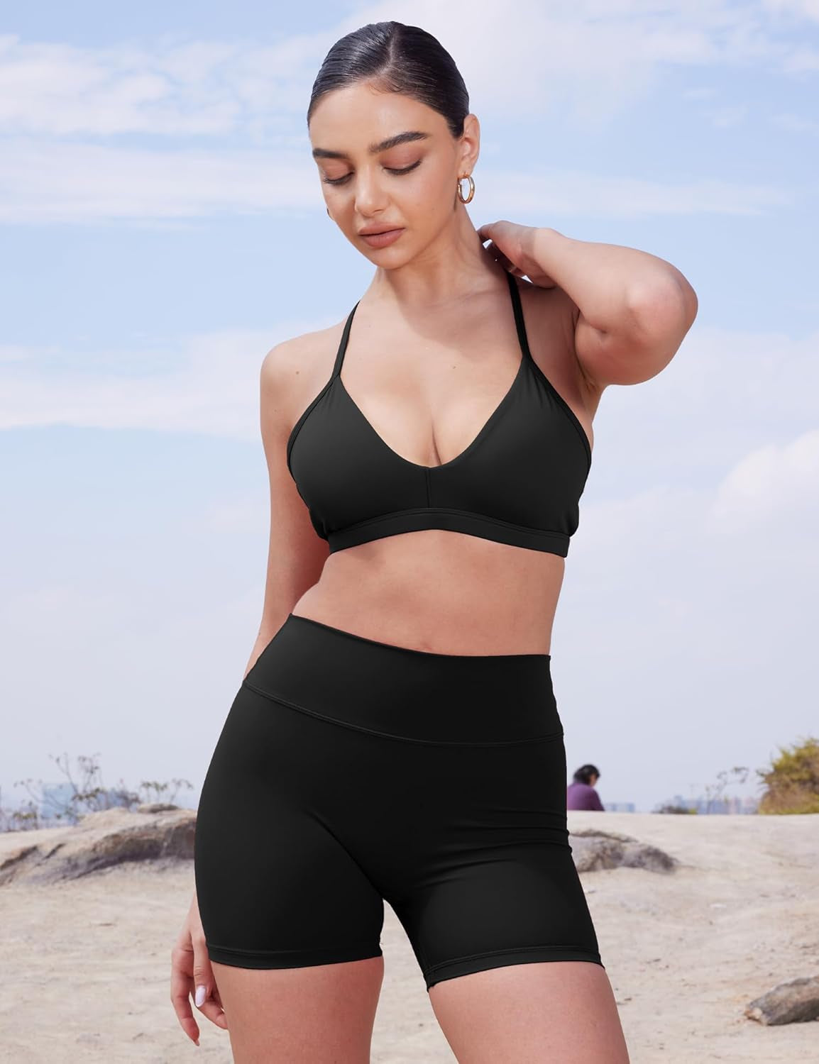 Softhue Women'S Biker Shorts 3.6" /4.5" / 6" Workout Gym Shorts High Waist Tummy Control Hidden Scrunch Running Yoga