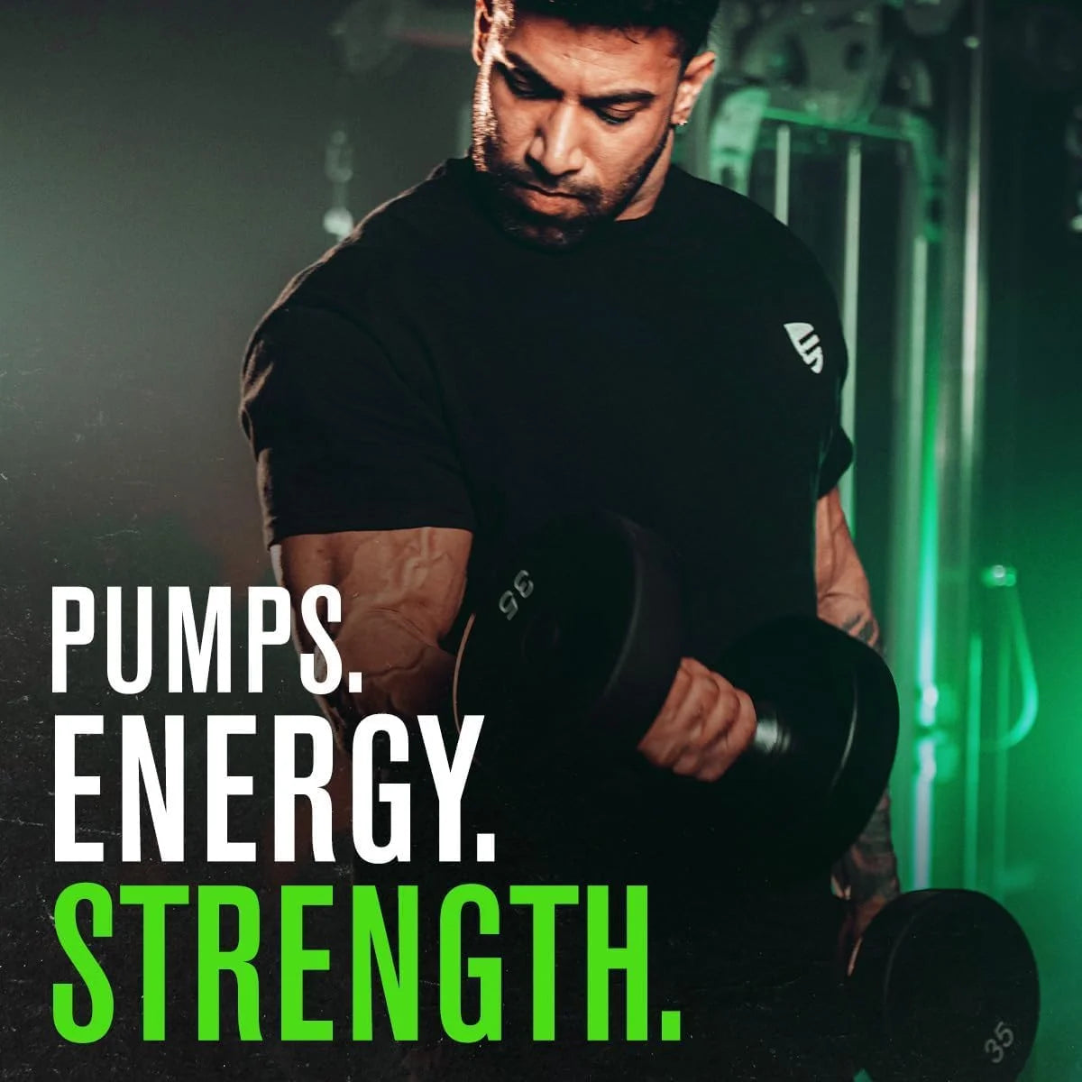 NITROSURGE Pre Workout Supplement - Endless Energy, Instant Strength Gains, Clear Focus, Intense Pumps - NO Booster & Powerful Preworkout Energy Powder - 30 Servings, Green Apple