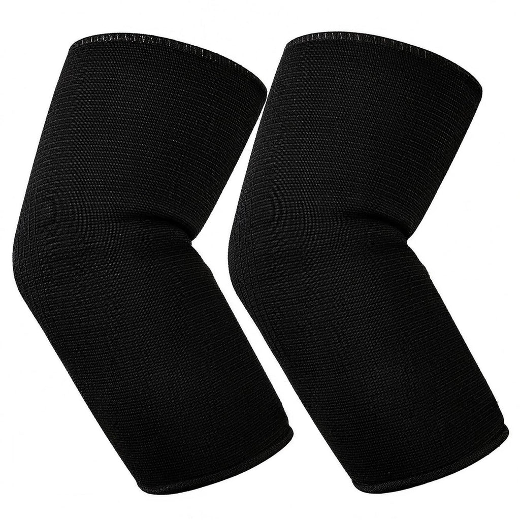 Elbow Compression Sleeves, Elbow Brace for Men Women, Tennis Golfer'S Elbow Support, Arm Support Sleeves for Sports Protection and Pain Relief (Black)