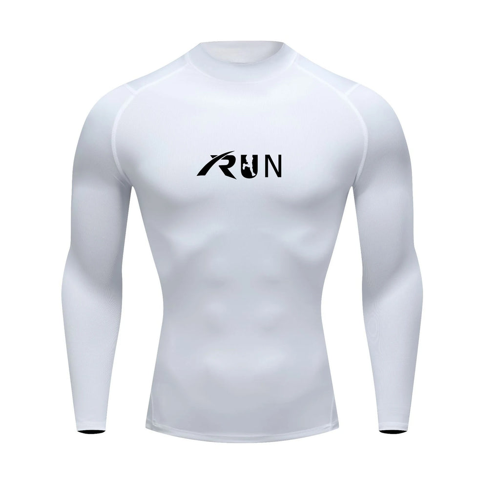 New Running T-Shirt Men'S Long Sleeve Compression Shirt Gym Training Top Man Bodybuilding Workout Clothing