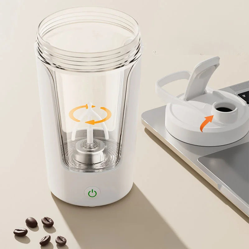 450Ml USB Charging Electric Shaker Cup Portable Protein Mixer Bottle for Meal Replacement Shake Gym Sports Water Bottle