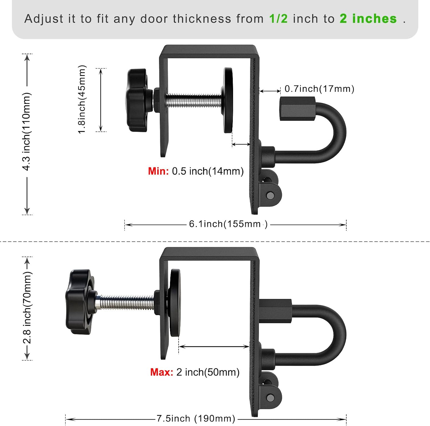 Heavy Duty Door Anchor Attachment - Shoulder Pulley for Rotator Cuff Recovery - over Door Rehab Exerciser for Strength Training, Physical Therapy, Home Gym - Compatible with Any Resistance