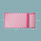 Acupressure Mat & Pillow Set – size guide: mat 62 x 38 cm, pillow 36.5 x 13 cm
