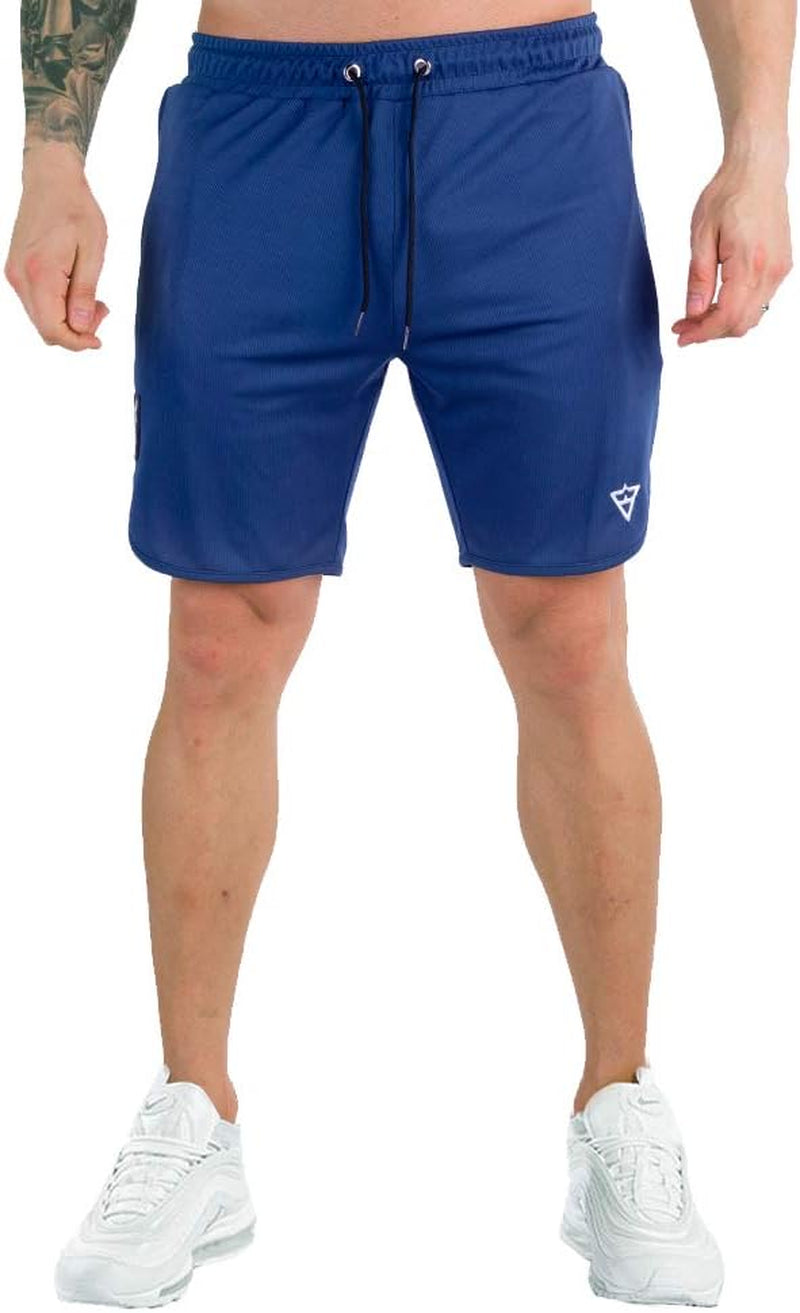 Men'S 7" Running Shorts with Zipper Pocket for Gym & Athletics