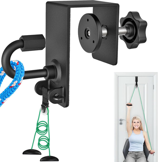 PrimeBuild™ Heavy-Duty Door Anchor Pulley – Resistance Band & Mobility Trainer