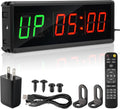 Upgraded Gym Timer Clock for Tabata/Fbg/Emom - Large Digital Interval Workout for Fitness Enthusiast, Count down & up | Stopwatch | Workout Clock for Home Gym/Yoga/Boxing/Garage Fitness Times
