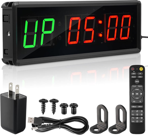 PrimeBuild™ Digital Gym Timer – Interval Workout Clock