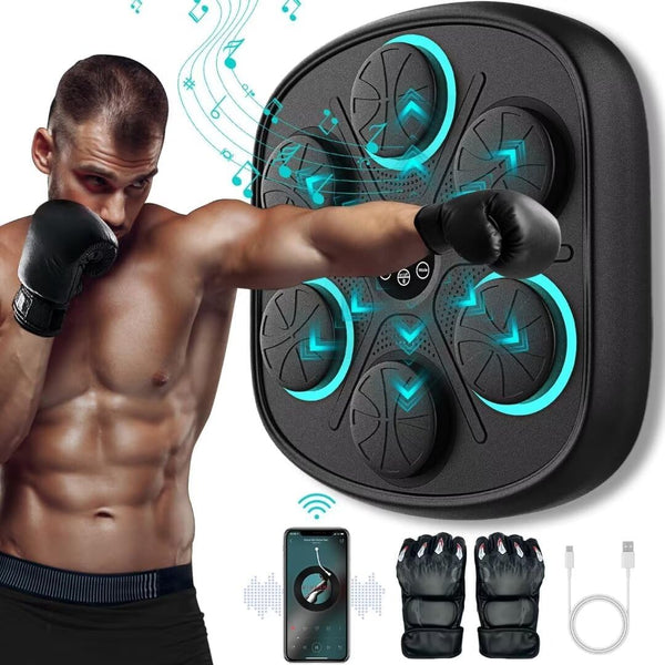 PrimeBuild™ Smart Music Boxing Trainer – Bluetooth Wall-Mounted Punching Machine
