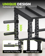 Adjustable plate posts for 1 in and 2 in plates on a multi-hole frame