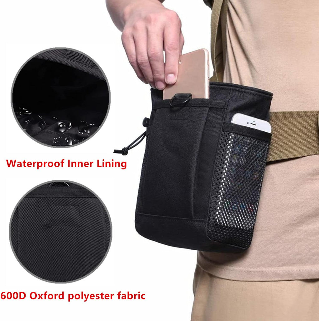 Rock Climbing Chalk Bag,  Bouldering Chalk Bags with Quick-Clip Belt and 3 Pockets, Great Equipment for Rock Climbing, Gym Training, Gymnastics, Weightlifting