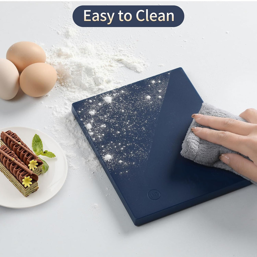 22Lb/10Kg Food Scale, Precision 0.1Oz/1G by Our Professional Scale Factory since 2001, Kitchen Scales Digital Weight Grams and Ounces for Cooking and Baking, LED, 3*AAA Batteries, Blue