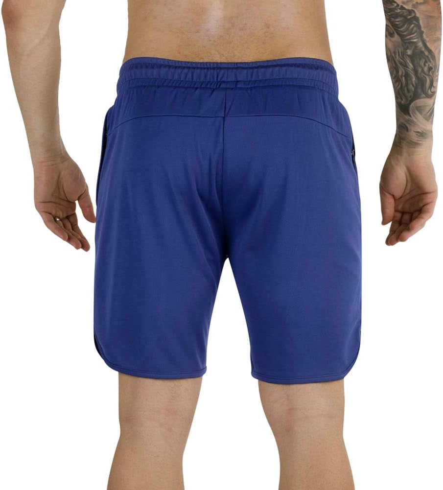 Men'S 7" Running Shorts with Zipper Pocket for Gym & Athletics