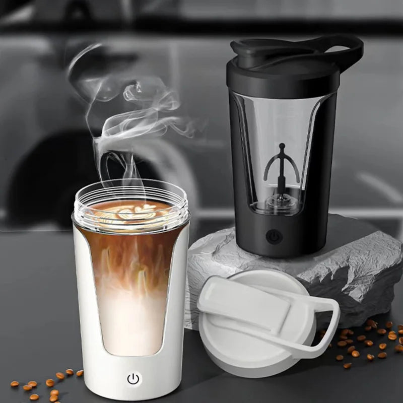 450Ml USB Charging Electric Shaker Cup Portable Protein Mixer Bottle for Meal Replacement Shake Gym Sports Water Bottle