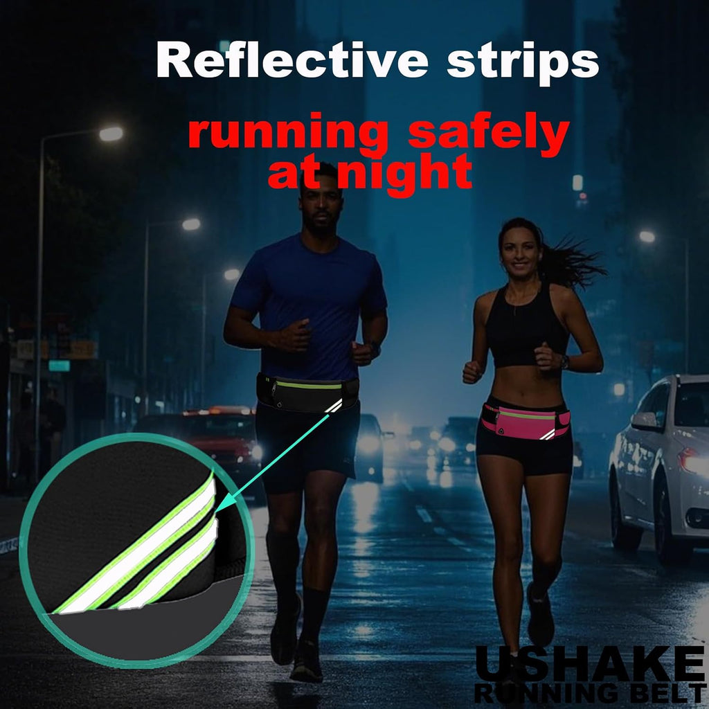 Running Belt with Bounce-Free Pouch for Iphone and Samsung Galaxy - Ideal for Running, Walking, Cycling, and Gym Workouts