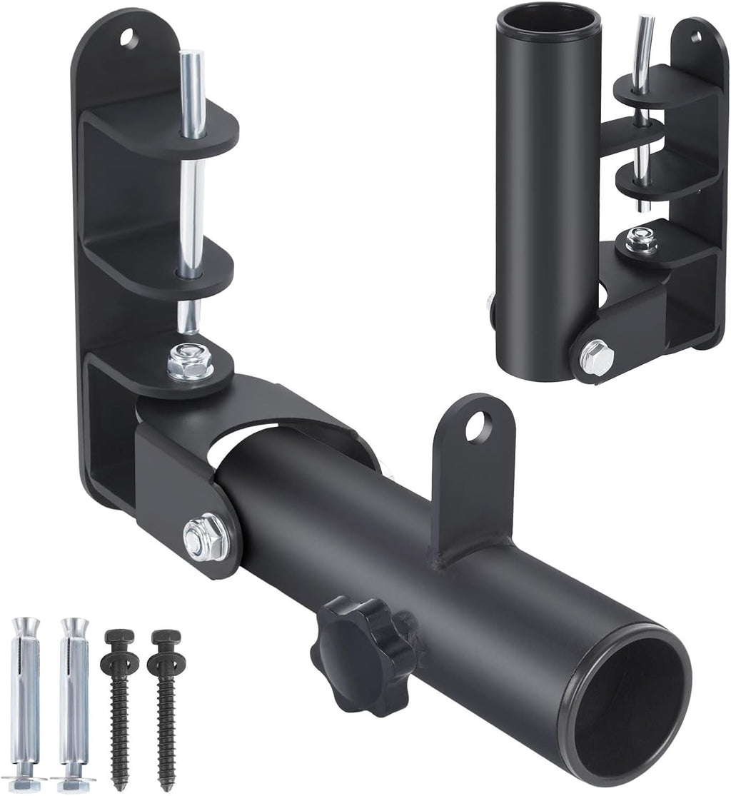 Wall Mounted Landmine Attachment for 1" Standard and 2" Olympic Bars | Wall Mount T Bar for 1" Standard Bar and 2" Olympic Bars, Steel T Bar Row Platform for Home Gym Strength Workouts