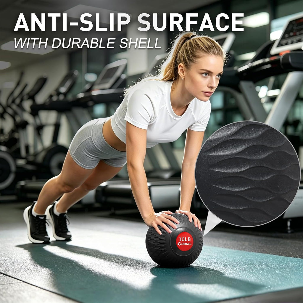 Slam Ball Medicine Ball Weighted Balls for Exercise and Workout, Strength, Cardio, Cross-Training and Core Workouts