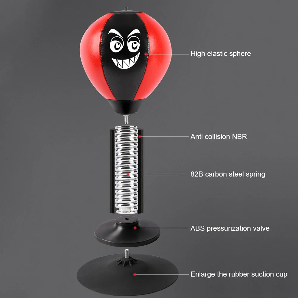 Desktop Punching Bag Table Boxing Punch Ball with Strong Suction Cup Kids Adults Stress Relief Toys for Thai Sports Equipment