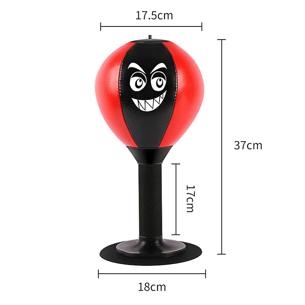 Desktop Punching Bag Table Boxing Punch Ball with Strong Suction Cup Kids Adults Stress Relief Toys for Thai Sports Equipment