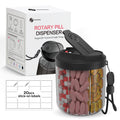 Weekly/7-Compartment Pill Organizer, Travel Pill Case with Anti-Mix Design & 20 Labels – Portable Supplement Container