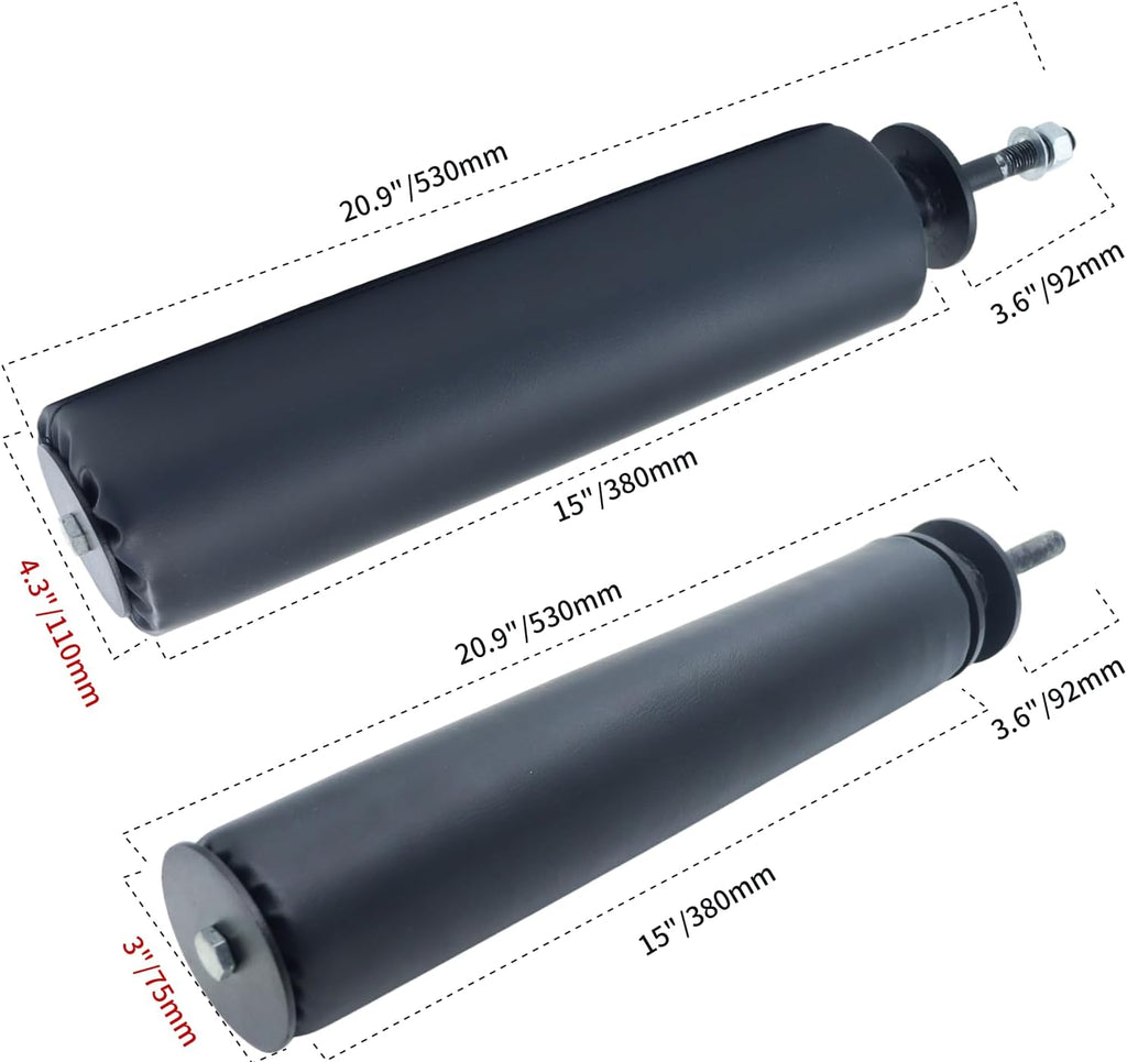 Single Leg Squat Roller/Nordic Hamstring Curl for Squat Rack Power Rack Attachments, Bulgarian Split Squat for Workout Esquipment Home Gym Accessories