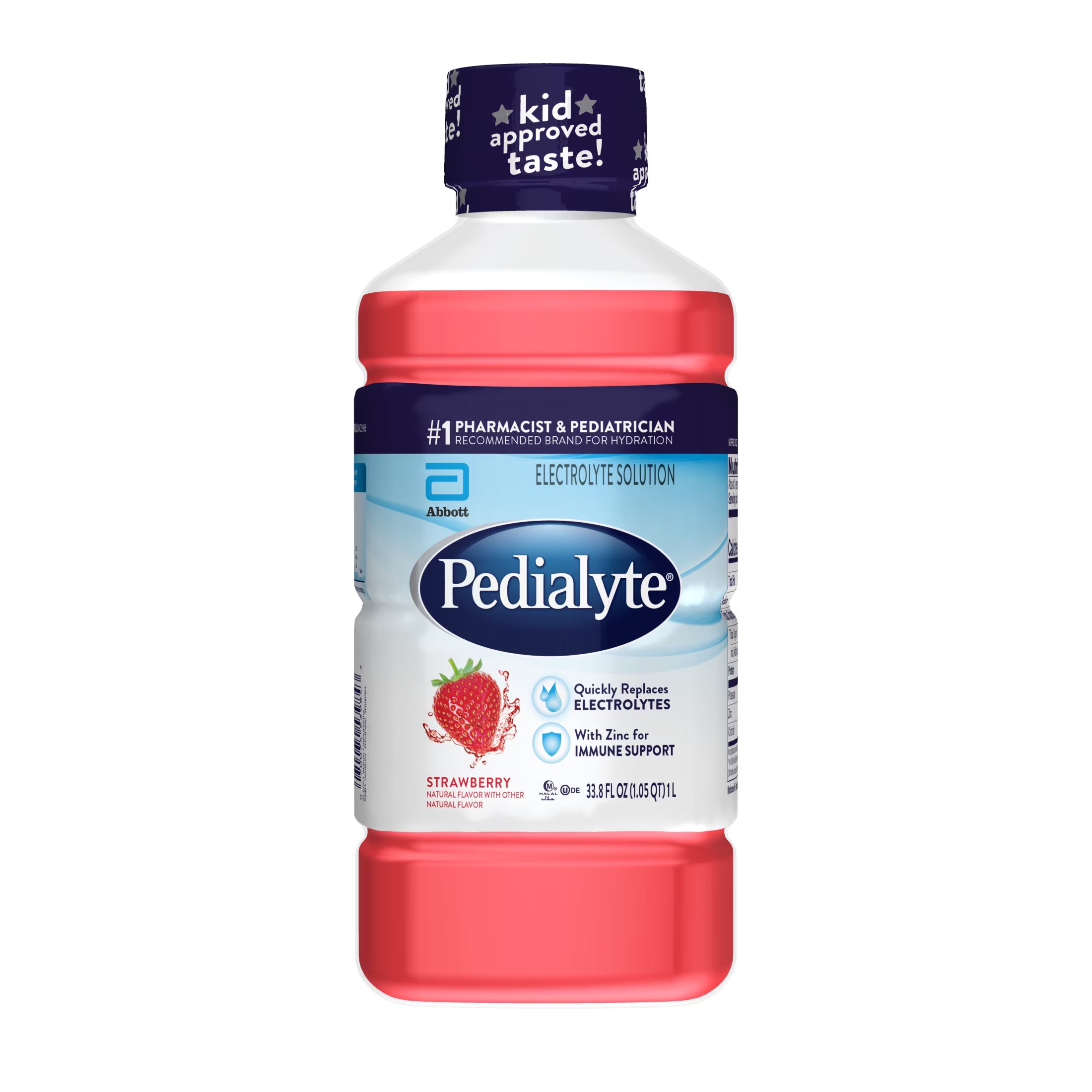 Electrolyte Drink, Strawberry, 1 Liter