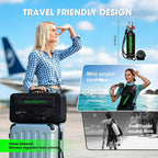 DEDEPU mini scuba tank travel-friendly size compared with a traditional scuba tank