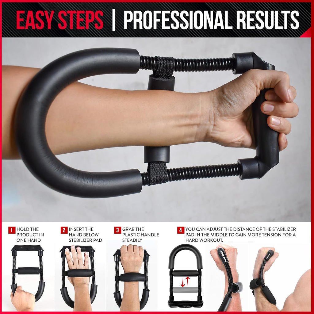Wrist Strengthener - Adjustable Wrist Exerciser Strengthener, Enhance Your Grip with Wrist and Forearm Strengthener, Wrist Trainer Designed for Anyone Seeking to Improve Their Grip Strength
