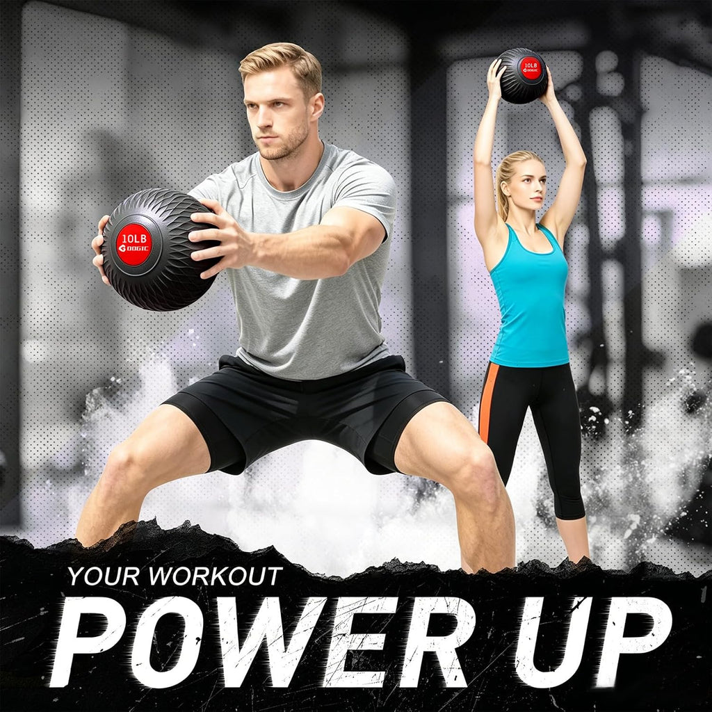 Slam Ball Medicine Ball Weighted Balls for Exercise and Workout, Strength, Cardio, Cross-Training and Core Workouts