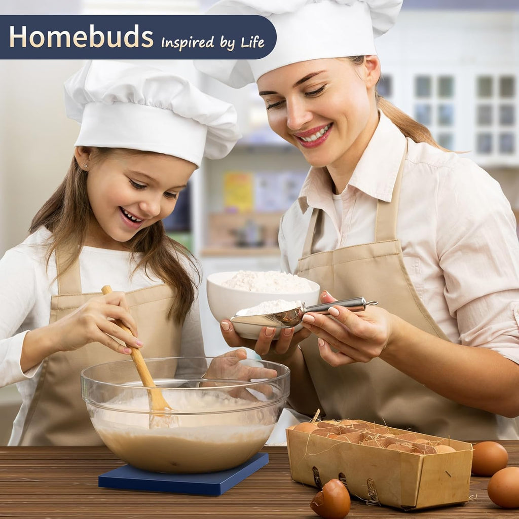 22Lb/10Kg Food Scale, Precision 0.1Oz/1G by Our Professional Scale Factory since 2001, Kitchen Scales Digital Weight Grams and Ounces for Cooking and Baking, LED, 3*AAA Batteries, Blue