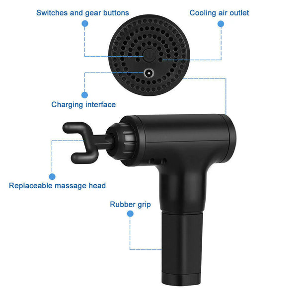 PrimeBuild™ Deep Tissue Massage Gun – Muscle Recovery & Performance Therapy
