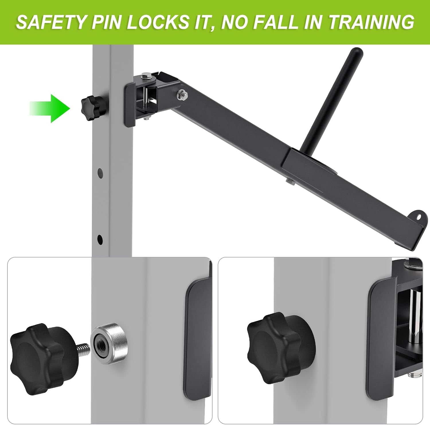 T Bar Row Landmine Attachment Belt Squat Attachment for Power Cage | Heavy Power Rack Attachment, Landmine Attachment, Belt Squat Lever Arm & Landmine Handle, Fits 1"/2" Barbells & Weight Plate