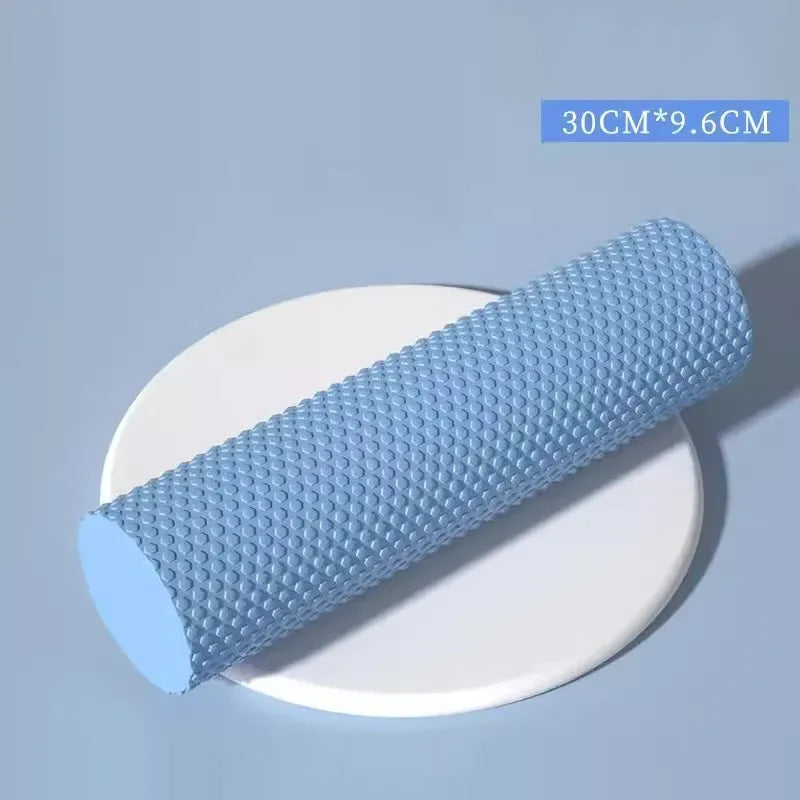 Diameter 9.6Cm Length 30Cm Yoga Roller EVA Foam Cylinder Hexagonal Roller for Pilates Exercise Enhanced Home Workouts