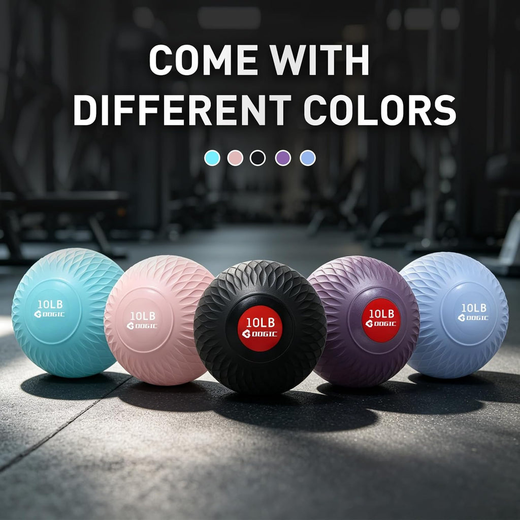Slam Ball Medicine Ball Weighted Balls for Exercise and Workout, Strength, Cardio, Cross-Training and Core Workouts