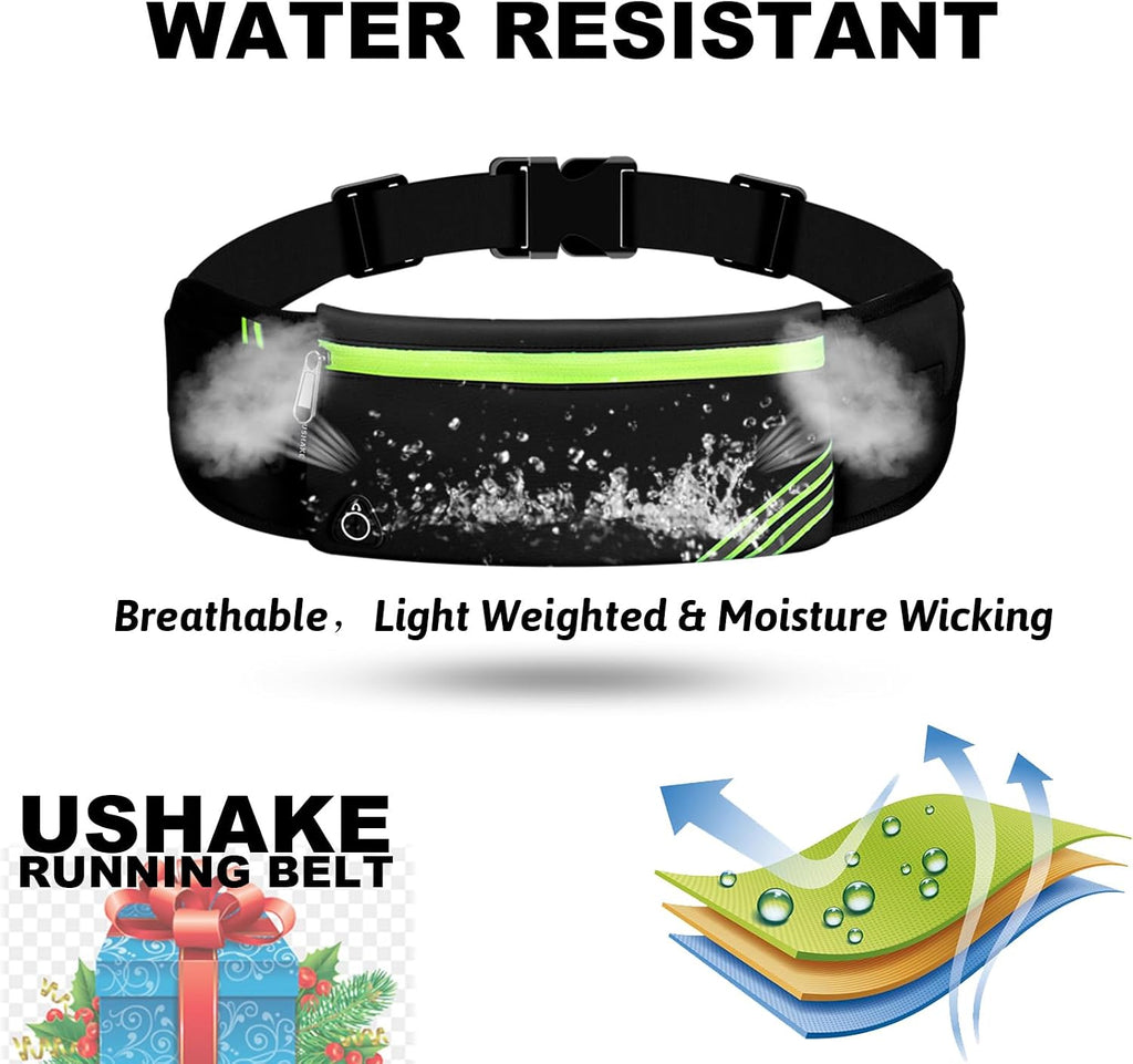 Running Belt with Bounce-Free Pouch for Iphone and Samsung Galaxy - Ideal for Running, Walking, Cycling, and Gym Workouts