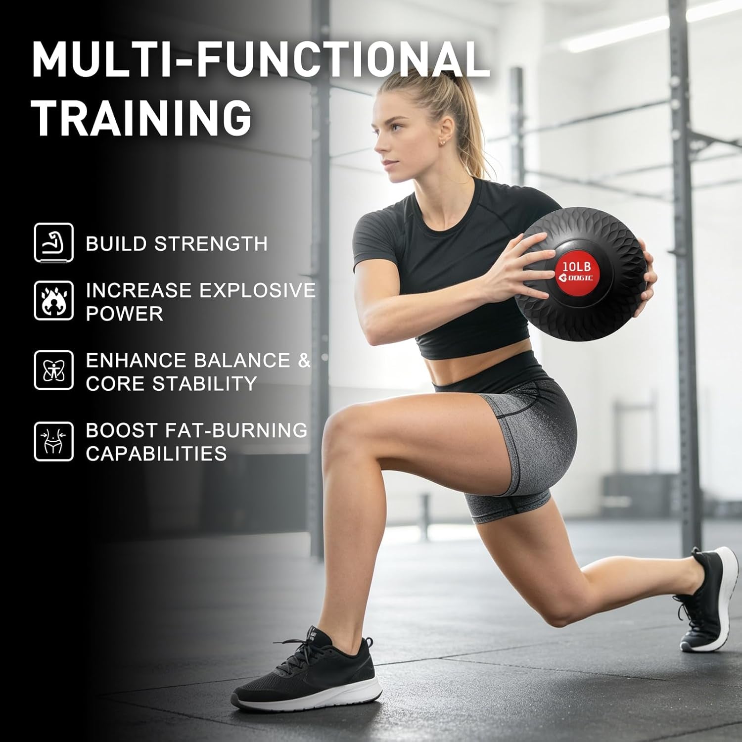 Slam Ball Medicine Ball Weighted Balls for Exercise and Workout, Strength, Cardio, Cross-Training and Core Workouts