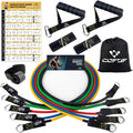 Resistance Bands Set with Yellow Handles, Exercise/Workout/Fitness Bands with Door Anchor, Legs Ankle Straps for Resistance Trai