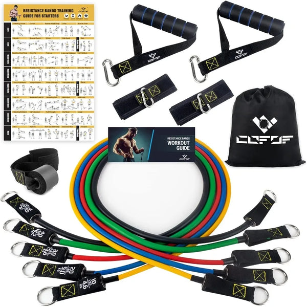 PrimeBuild™ Resistance Bands Training Set – Complete Home Gym Workout Kit