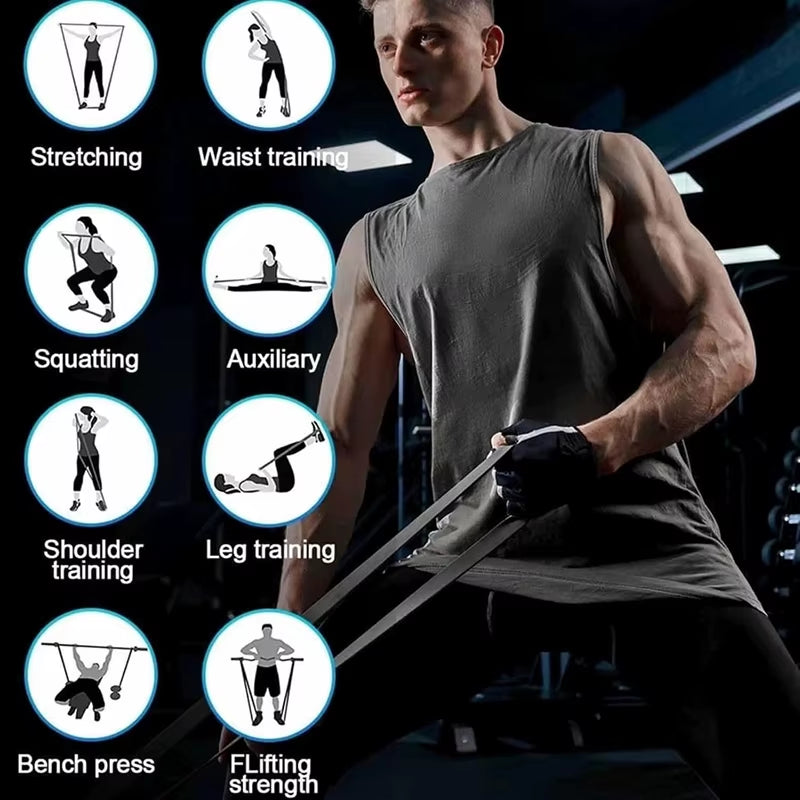 Pull up Resistance Bands 4 Levels Heavy-Duty Exercise Bands for Muscle Training Yoga Calisthenics Fitness Workouts Unisex