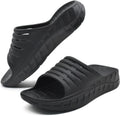 Mens Sport Recovery Sandals Arch Support Plantar Fasciitis Slides | Thick Cushion Slip on Wide Comfort Orthotic Open Toe Slippers,Post Run &Exercise Outdoor Beach Walking