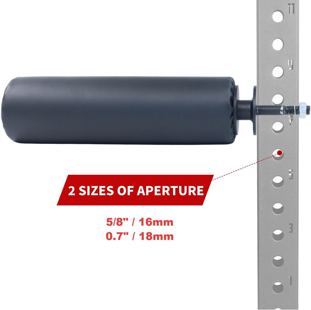 Single Leg Squat Roller/Nordic Hamstring Curl for Squat Rack Power Rack Attachments, Bulgarian Split Squat for Workout Esquipment Home Gym Accessories