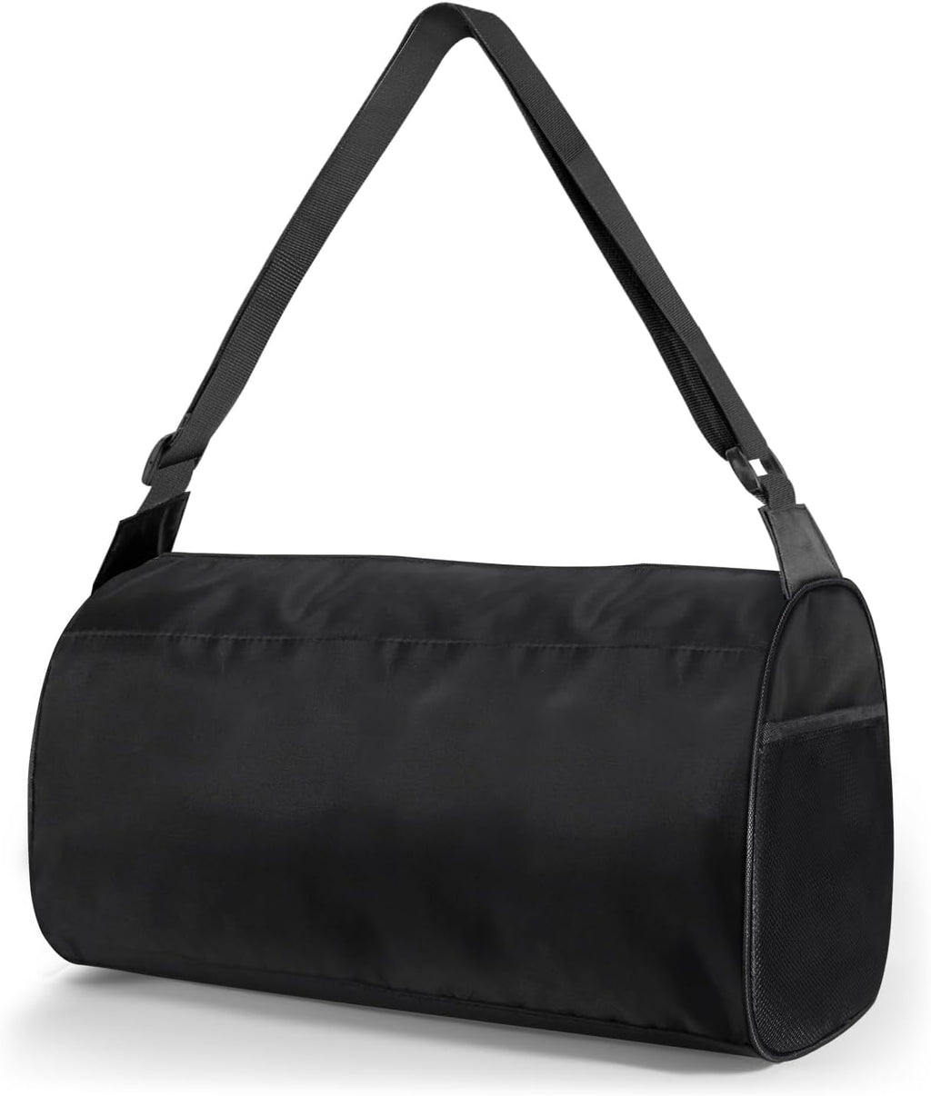 Small Gym Bag for Women & Men,Small Lightweight Duffel Bag Carry on Bags Mini Duffel Travel Bag Waterproof Sports Bags for Workout/Sport/Travel, Black