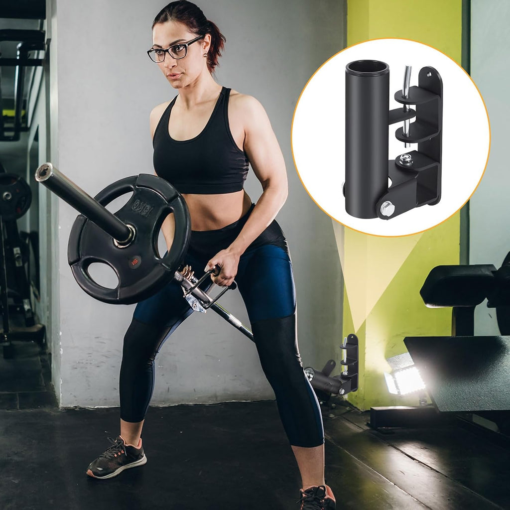 Wall Mounted Landmine Attachment for 1" Standard and 2" Olympic Bars | Wall Mount T Bar for 1" Standard Bar and 2" Olympic Bars, Steel T Bar Row Platform for Home Gym Strength Workouts