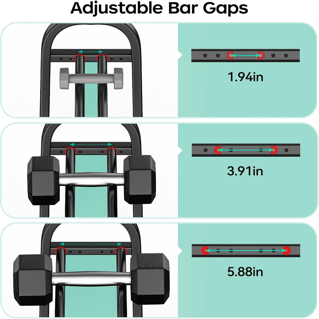 3 Tier Dumbbell Rack - Weight Rack for Home Gym: 360LB, Stand Only | Heavy Duty Adjustable Storage Rack with Hooks, Dumbbell Stand & Weight Holder, Organizer Shelf for Home Gym