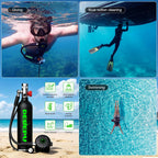 DEDEPU mini scuba tank uses – shallow diving, boat hull cleaning, pool practice and backup air