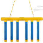 Catching Sticks Game – Yellow Bar with 6 blue sticks, hanging cord and USB charging cable