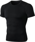 Men'S Compression Shirt Short Sleeve Cool Dry Workout Athletic T-Shirts Sports Undershirt Performance Compression Tops