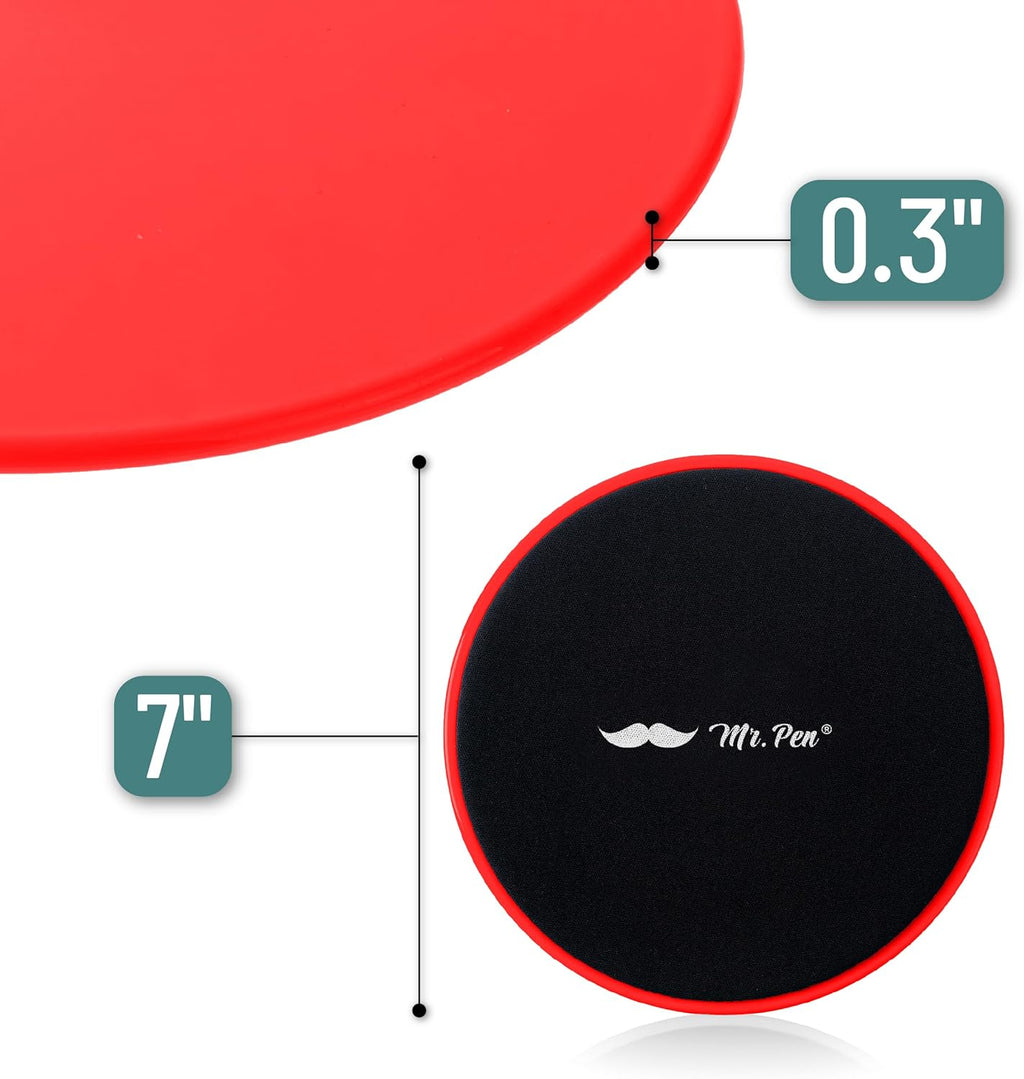 Core Sliders for Working Out - 2 Pack Dual Sided Workout Sliders Discs