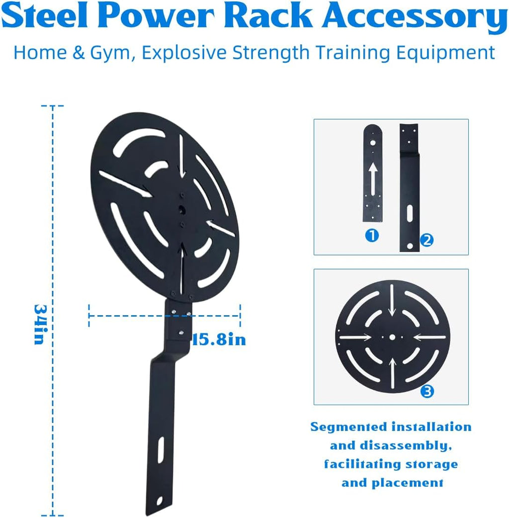 Wall Ball Target – Adjustable Rack Mountable Medicine Ball Target for Power Rack Attachments， Detachable Heavy-Duty Steel Power Rack Accessory for Home & Gym, Explosive Strength Training Equipment